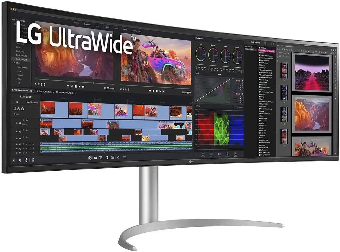 LG 49WQ95C 49'' UltraWide Dual QHD Curved Monitor, 144Hz Nano IPS Display, 5ms Response Time, 32:9 Aspect Ratio, 16.7M Color Depth, 178º Viewing Angle, HDR 10, White | 49WQ95C - W - Vektra Computers LLC LG 49WQ95C 49'' UltraWide Dual QHD Curved Monitor, 144Hz Nano IPS Display, 5ms Response Time, 32:9 Aspect Ratio, 16.7M Color Depth, 178º Viewing Angle, HDR 10, White | 49WQ95C - W - Vektra Computers LLC